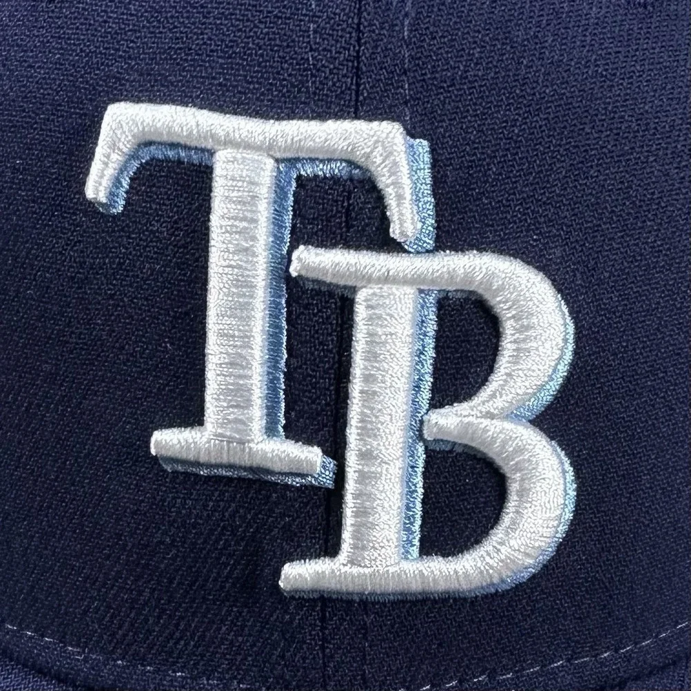 New Era Tampa Bay Rays Men's Small/Medium Baseball‎ Hat Fitted Blue